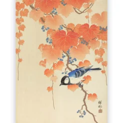 Poster Ohara Koson - Great Tit on Branch 70x100 cm