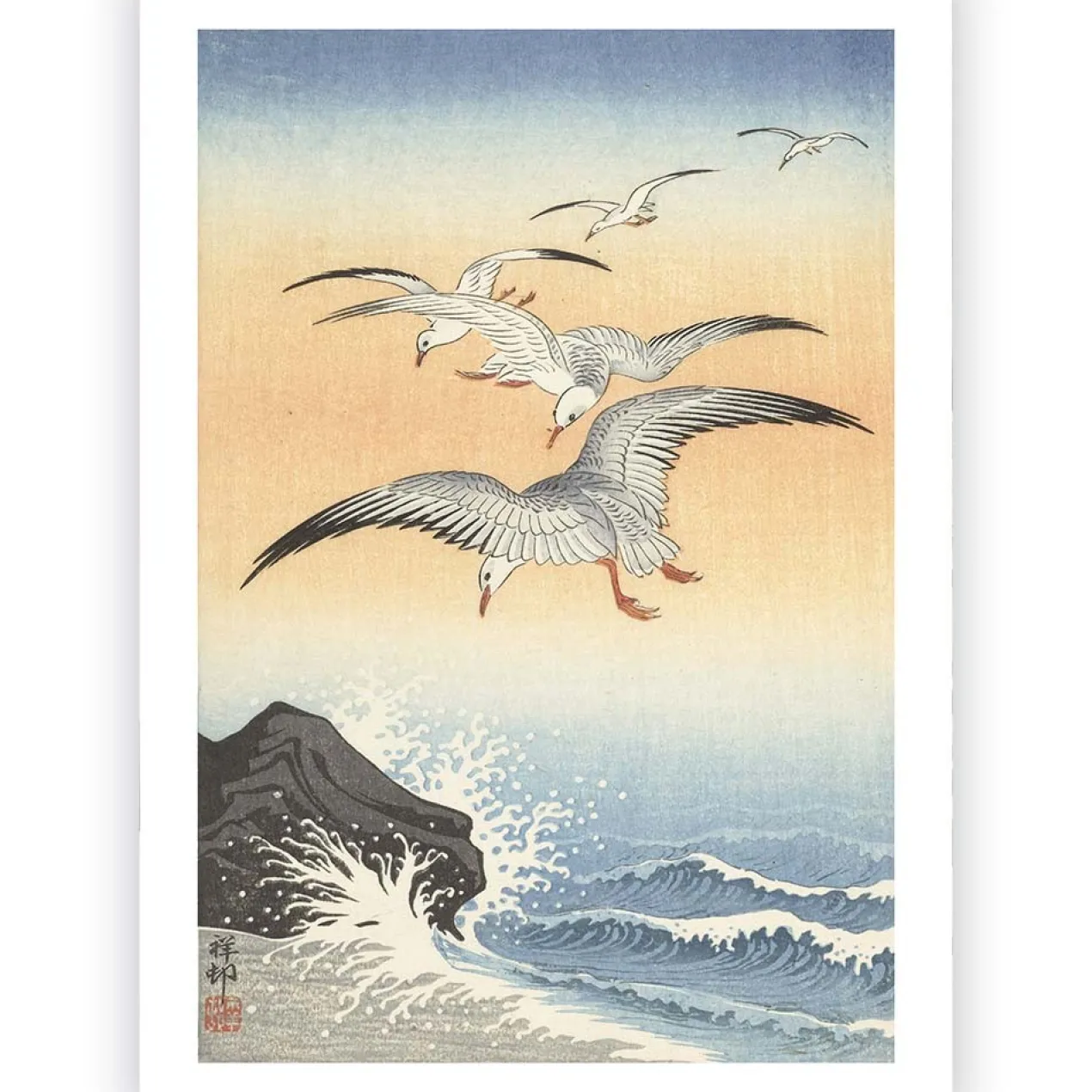 Poster Ohara Koson - Seagulls 60x90 cm