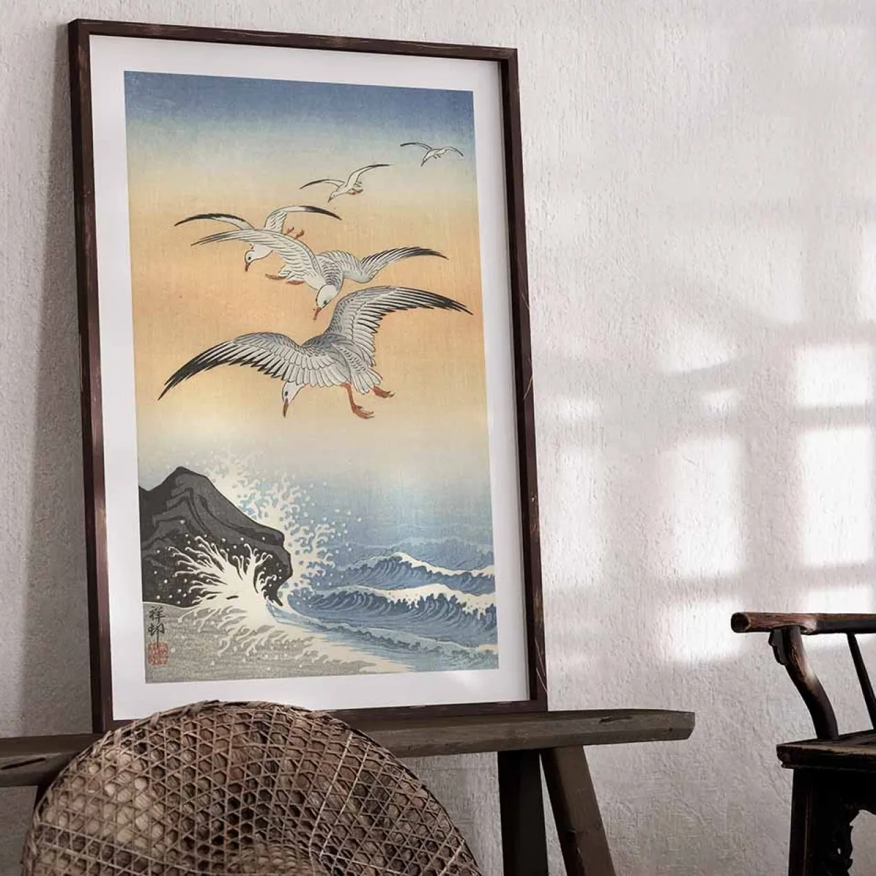 Poster Ohara Koson - Seagulls 60x90 cm