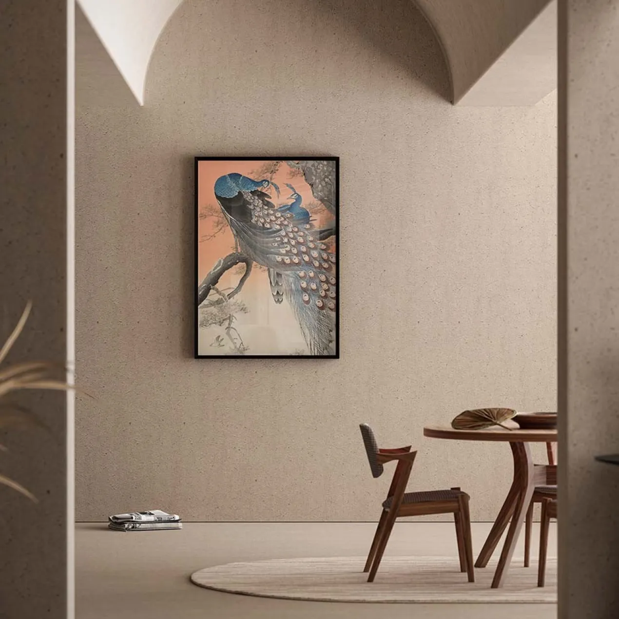 Poster Ohara Koson - Two Peacocks on a Branch 40x60 cm