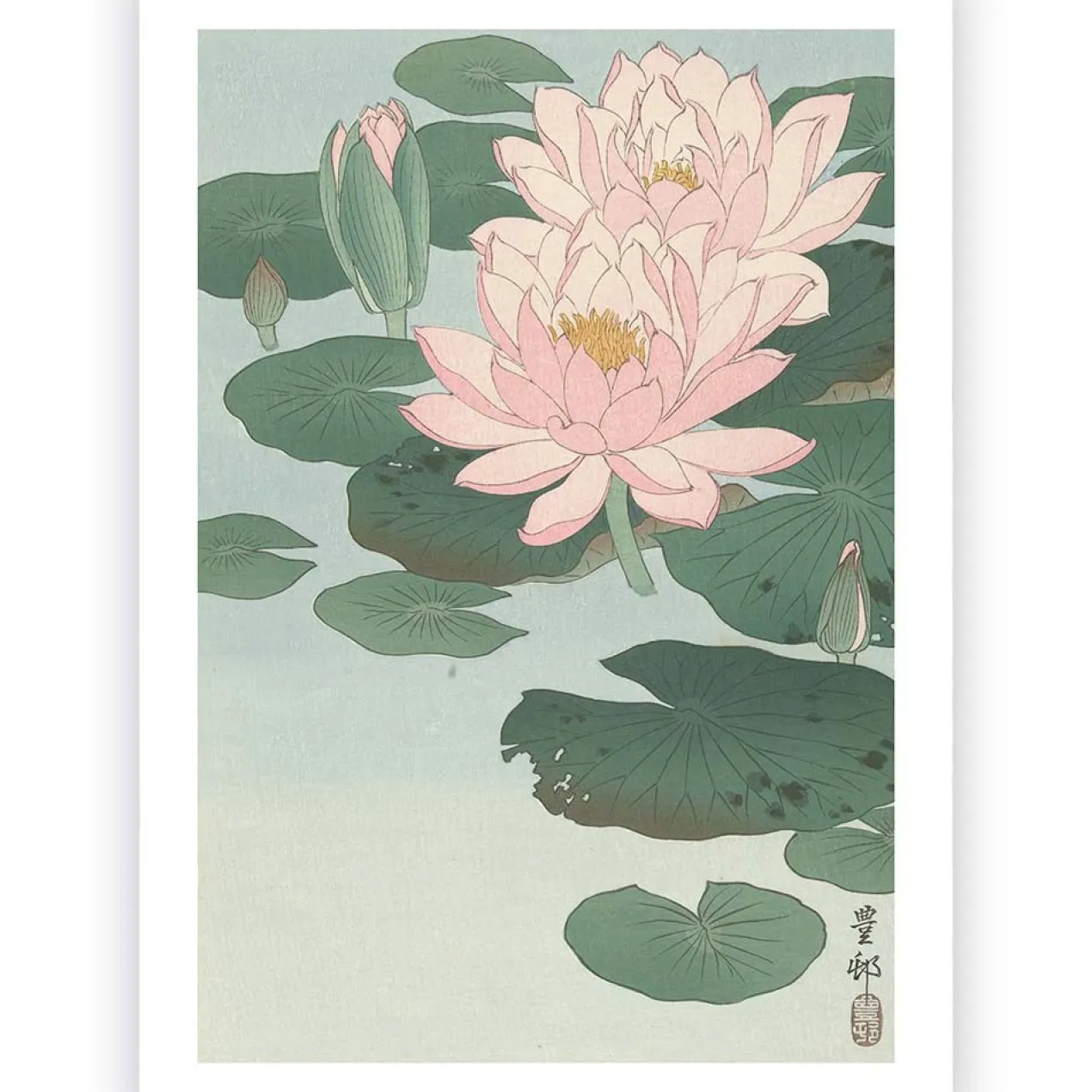 Poster Ohara Koson - Water Lily 40x60 cm