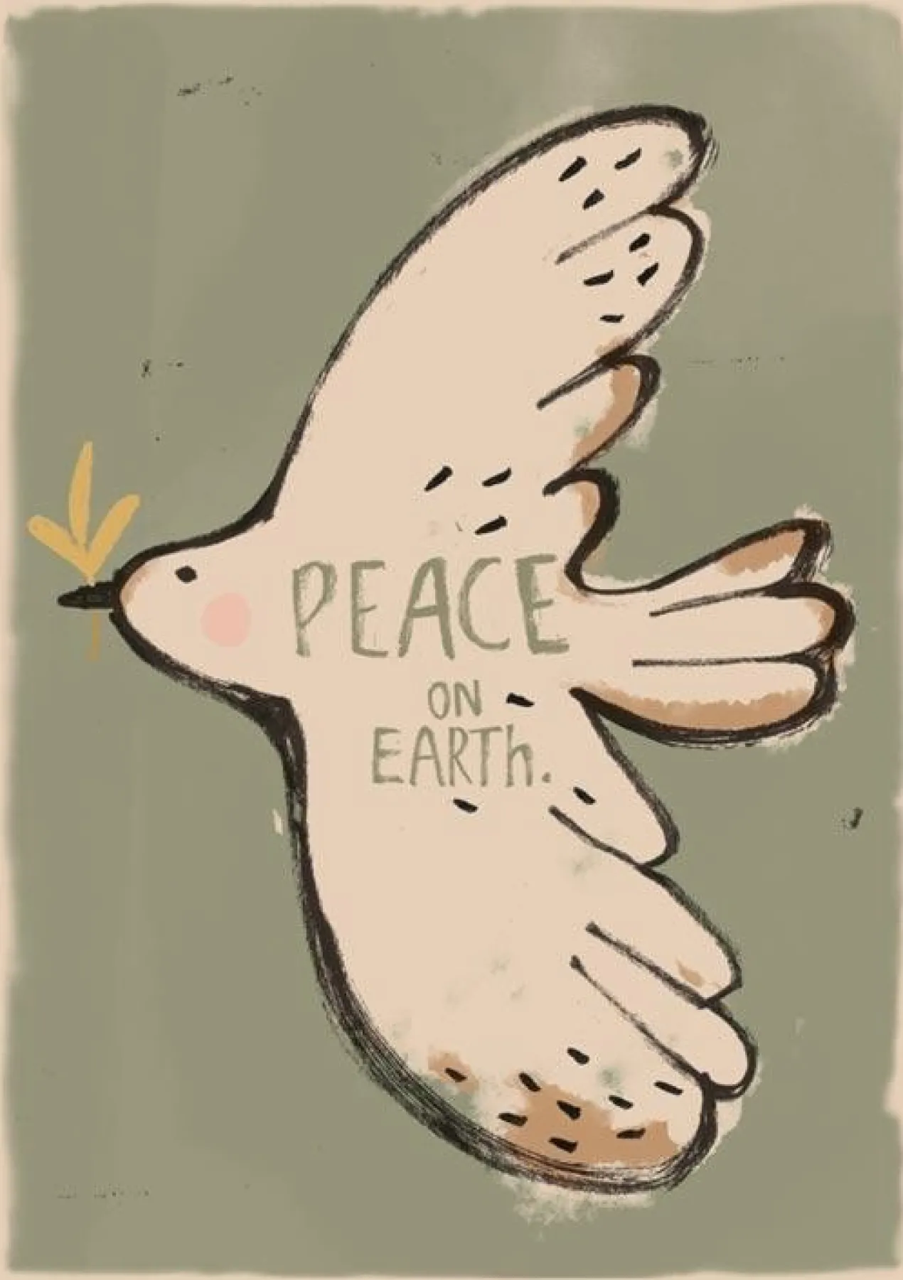 Poster peace bird