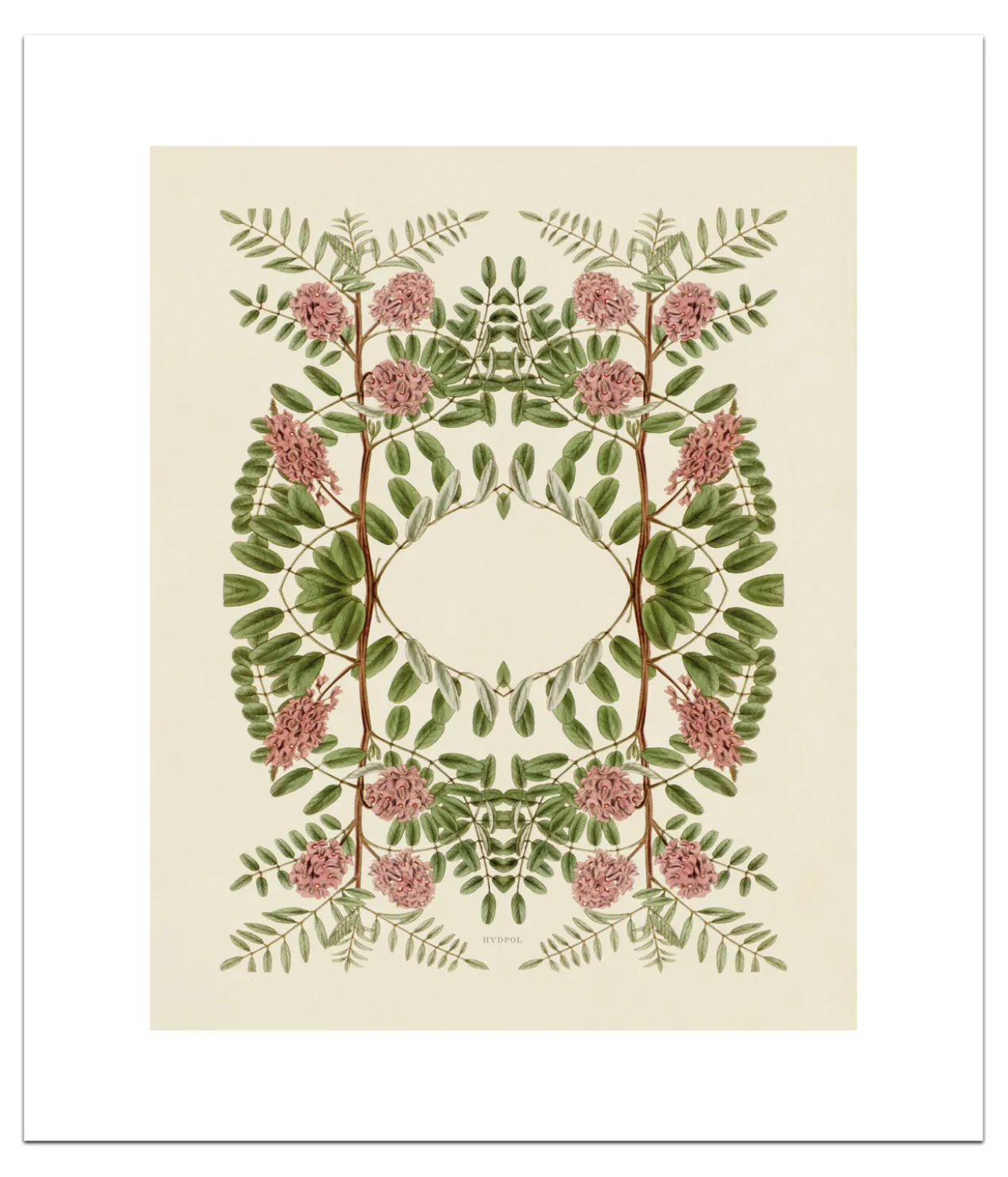 Poster Pink flower 40 x 50 cm