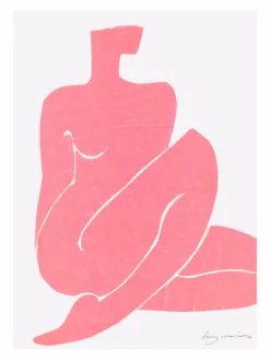 Poster Pink Nude 30 x 40 cm