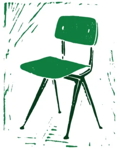 Poster Result Chair Green 30 x 40 cm
