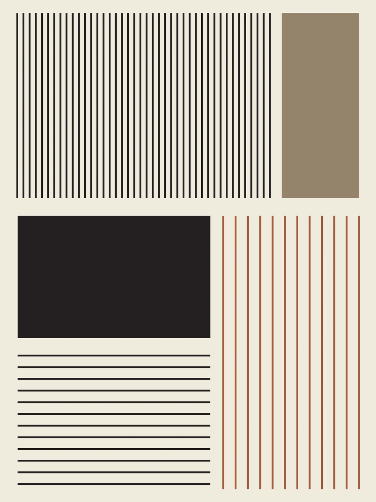 Poster The line 40 x 50 cm