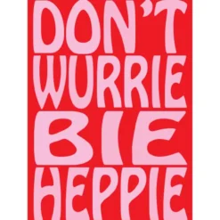 Poster tweezijdige A4 donut forget/bie heppie