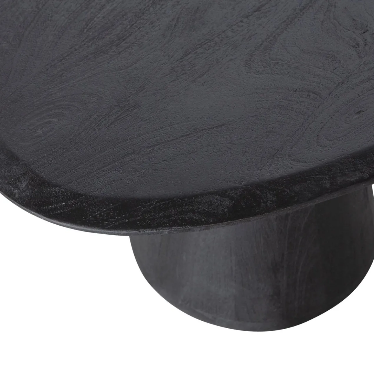 Posture salontafel mangohout zwart o120 cm