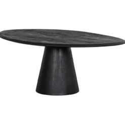 Posture salontafel mangohout zwart o120 cm