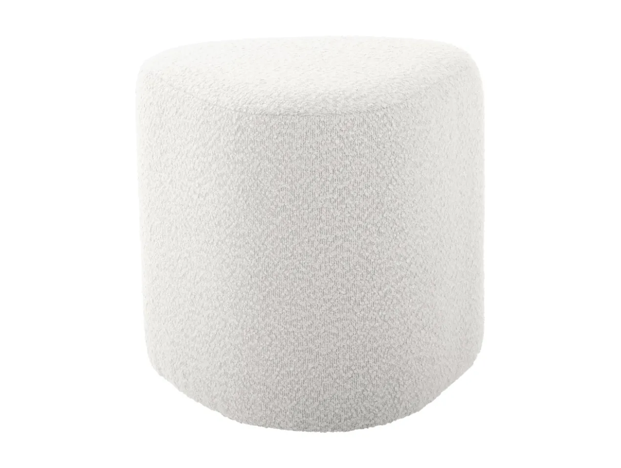 Pouf Ada organic bouclé off white
