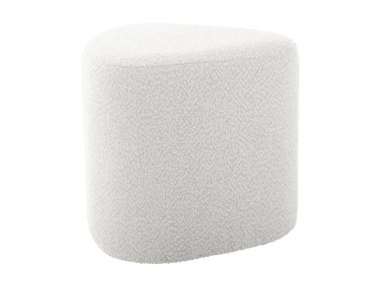Pouf Ada organic bouclé off white