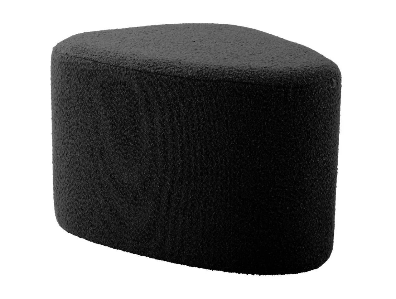 Pouf Ada organic large bouclé black