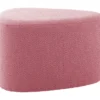 Pouf Ada organic large bouclé faded pink