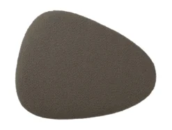 Pouf Ada organic large bouclé taupe green