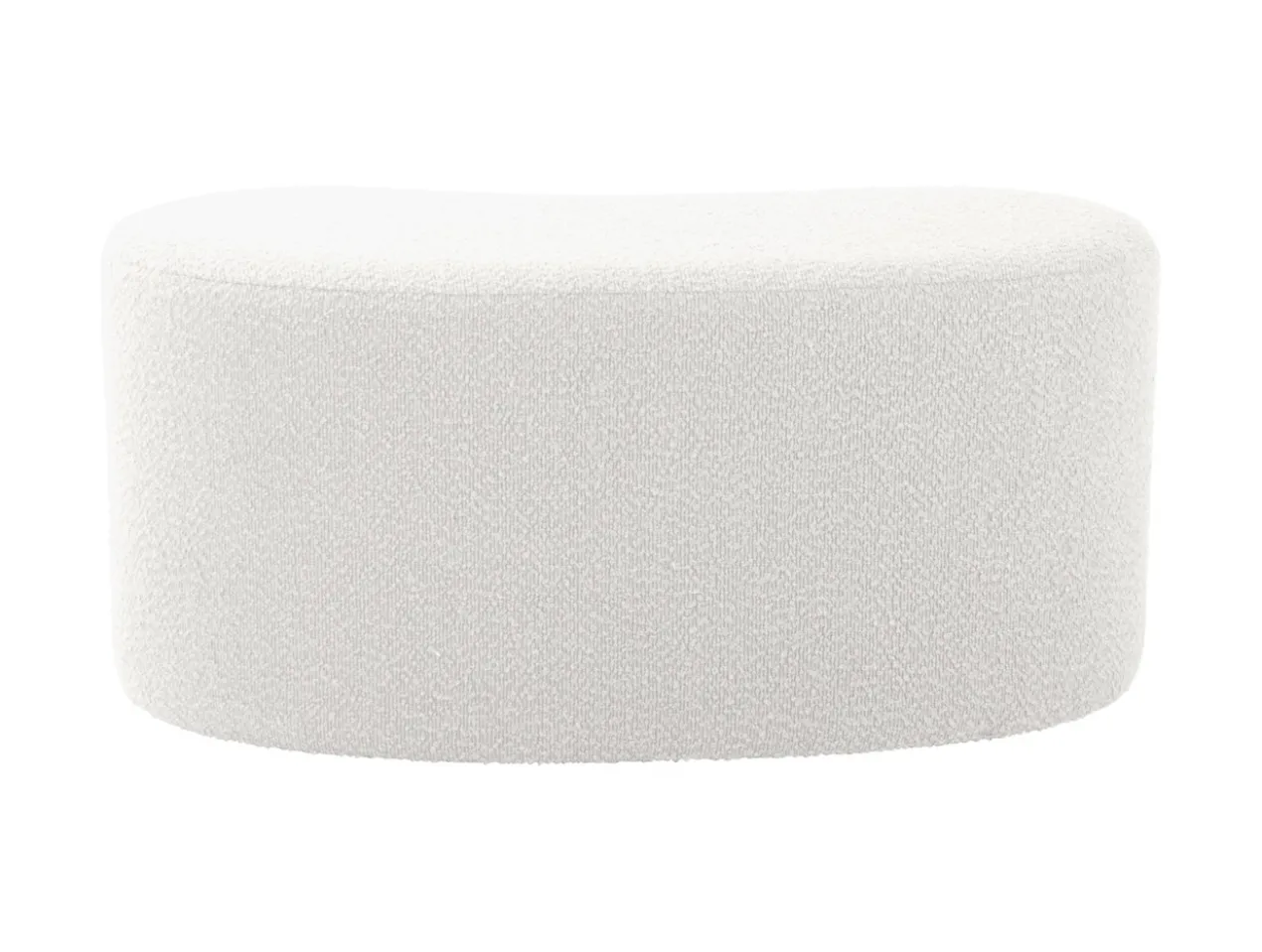 Pouf Ada wave bouclé off white