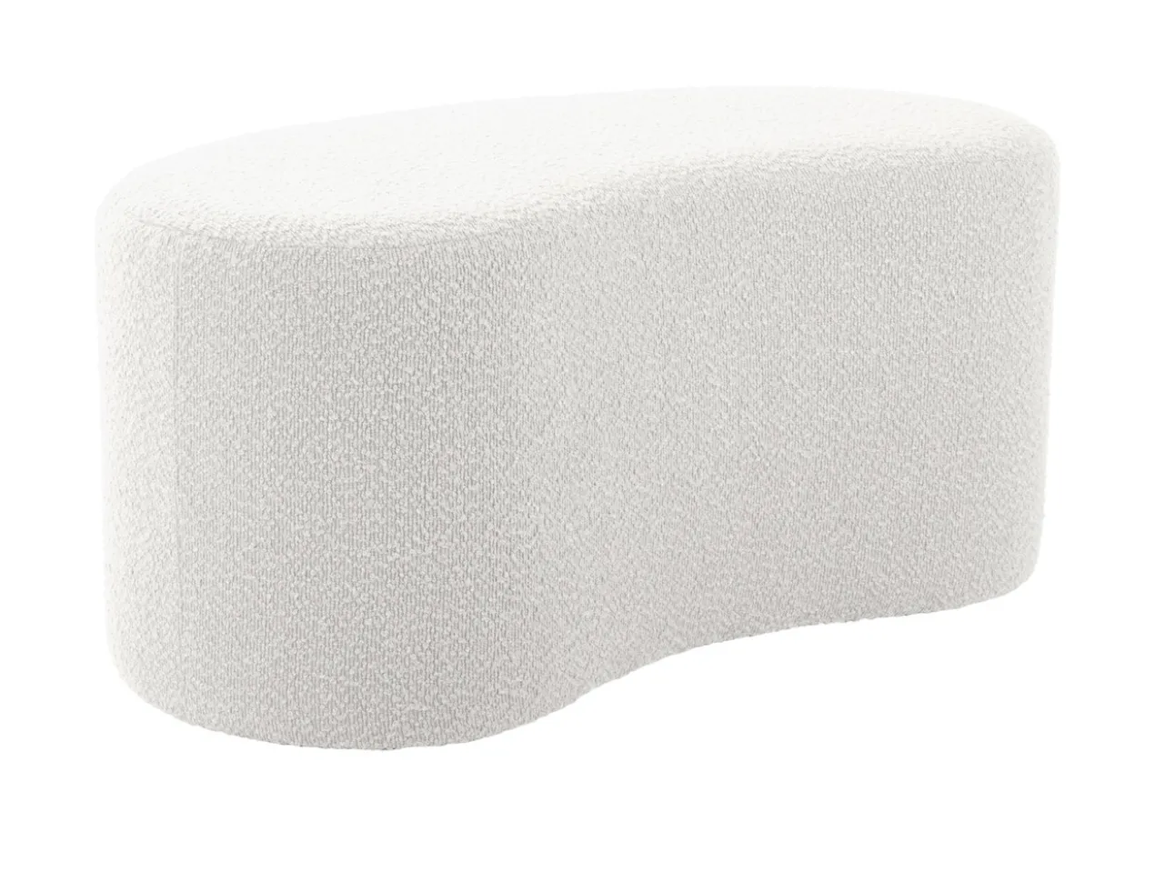Pouf Ada wave bouclé off white