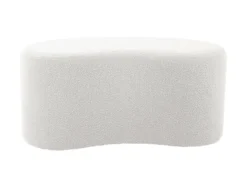 Pouf Ada wave bouclé off white