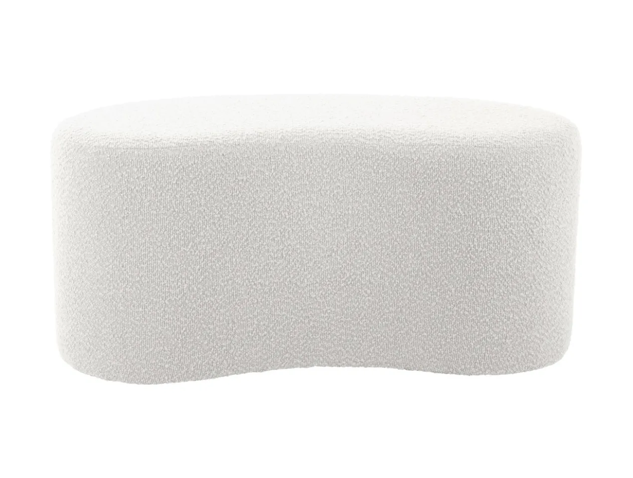 Pouf Ada wave bouclé off white