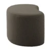 Pouf Ada wave bouclé taupe green