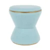 Pouf Gustar teddy curl soft blue