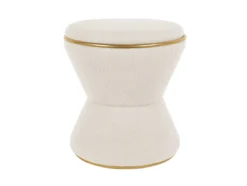 Pouf Gustar teddy curl white