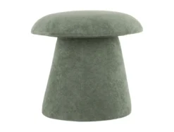 Pouf Mushroom brushed velvet grayed jade