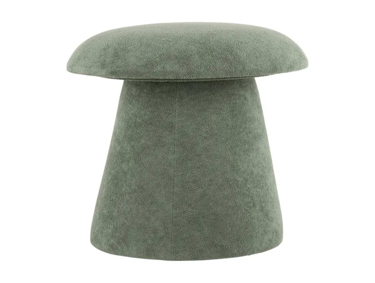 Pouf Mushroom brushed velvet grayed jade