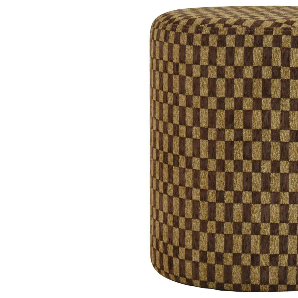 Pre-order Poef Iggy block dark brown