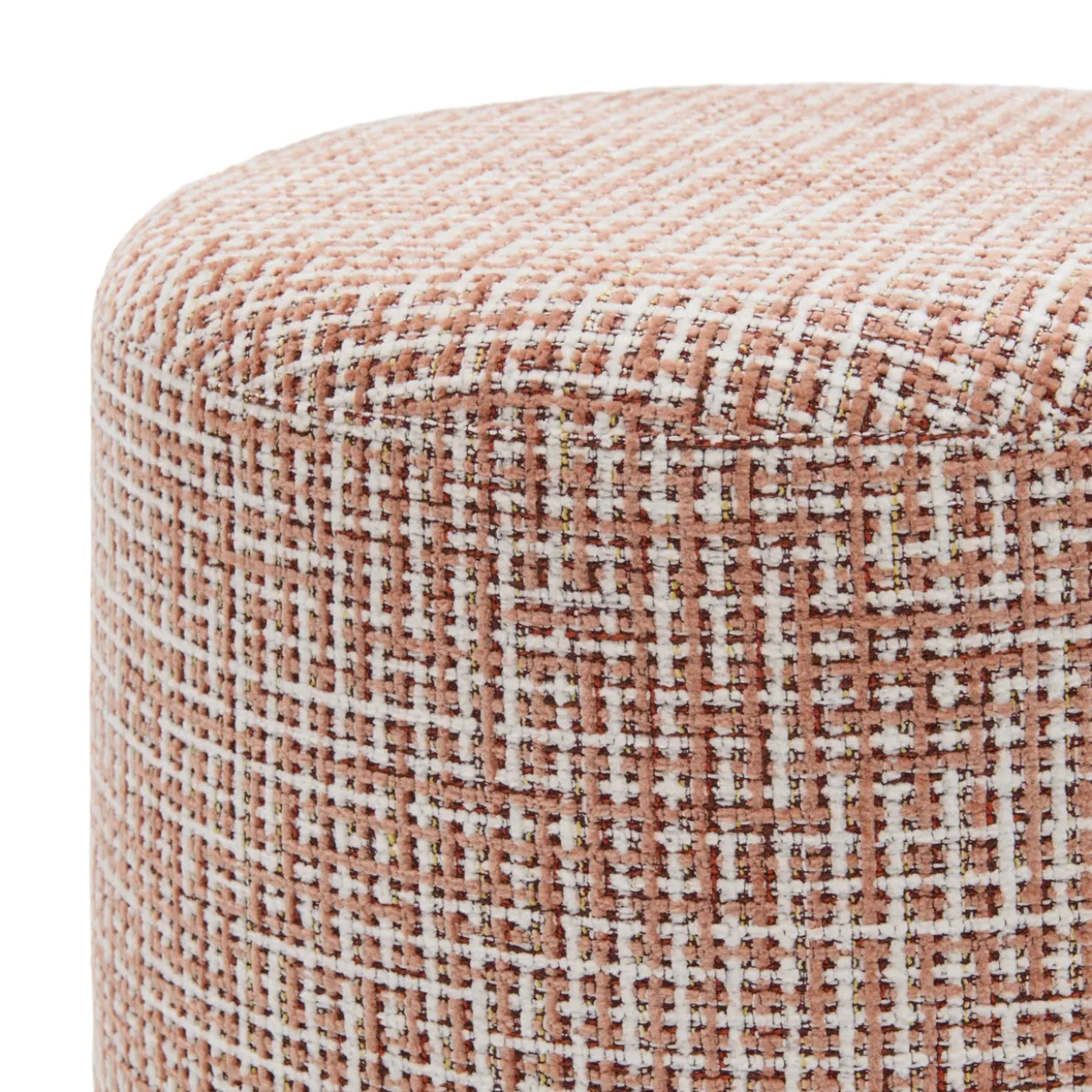 Pre-order Poef Sabe funky brick coral 46x48 cm