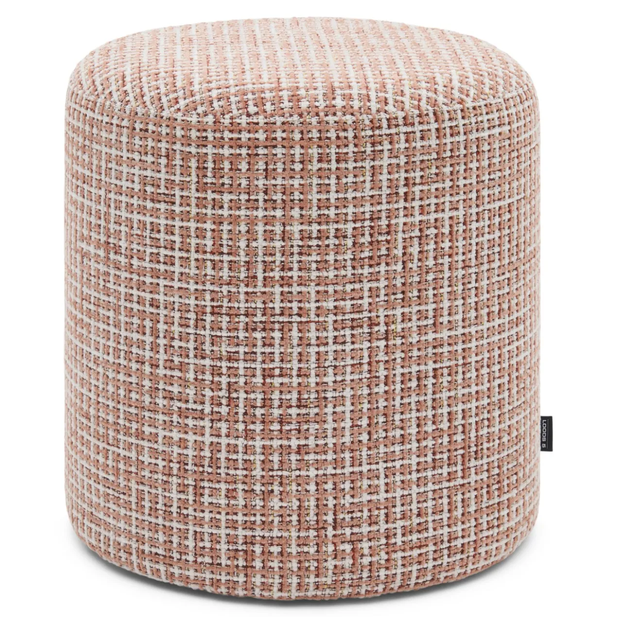 Pre-order Poef Sabe funky brick coral 46x48 cm