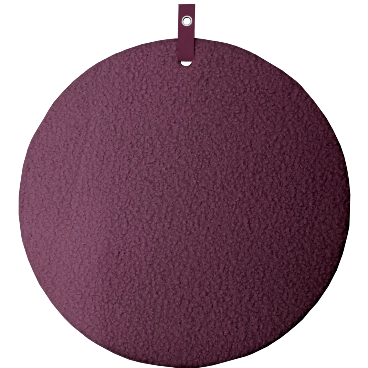 Prikbord memo bouclé Ø60 cm aubergine
