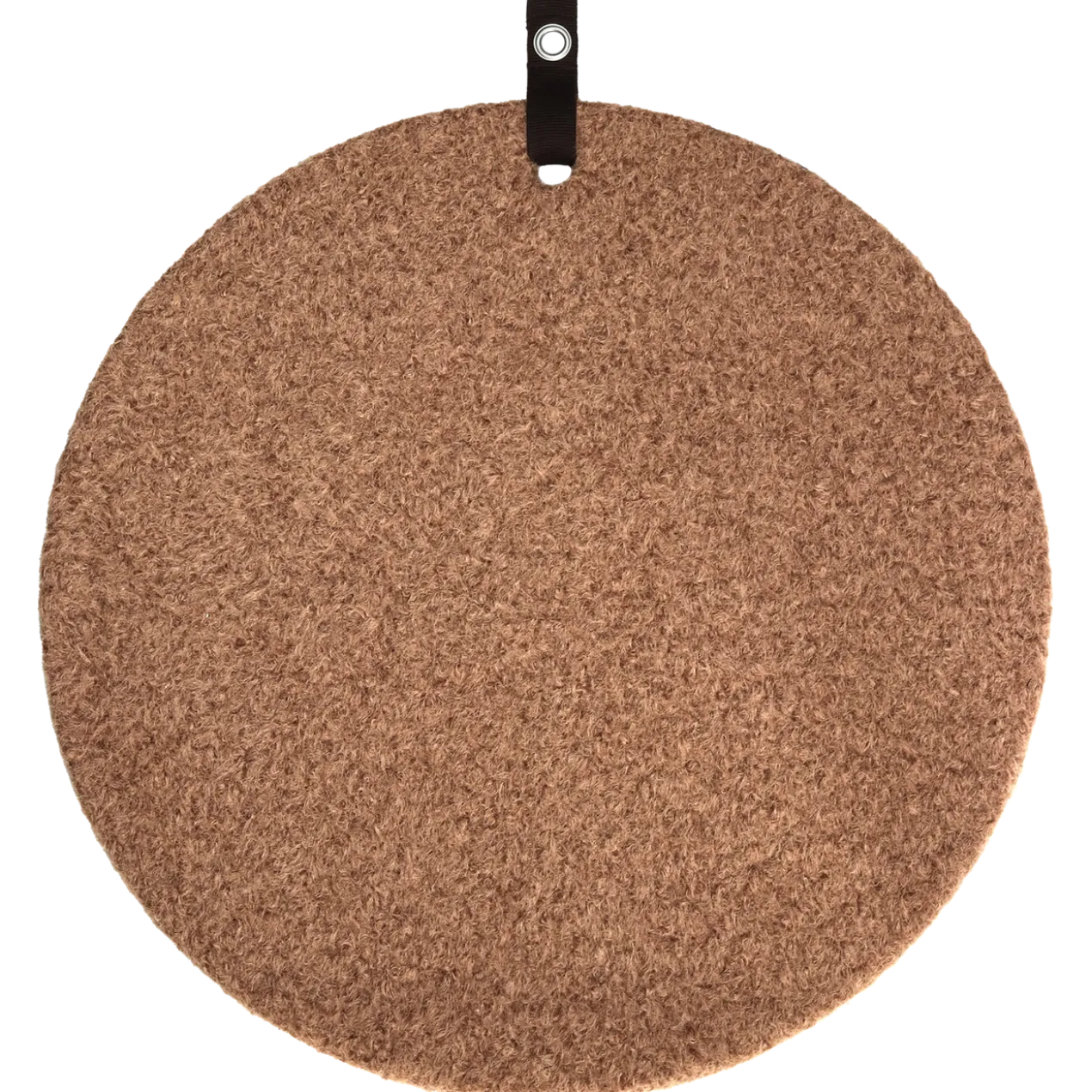 Prikbord wol boucle mocha mousse d.60cm