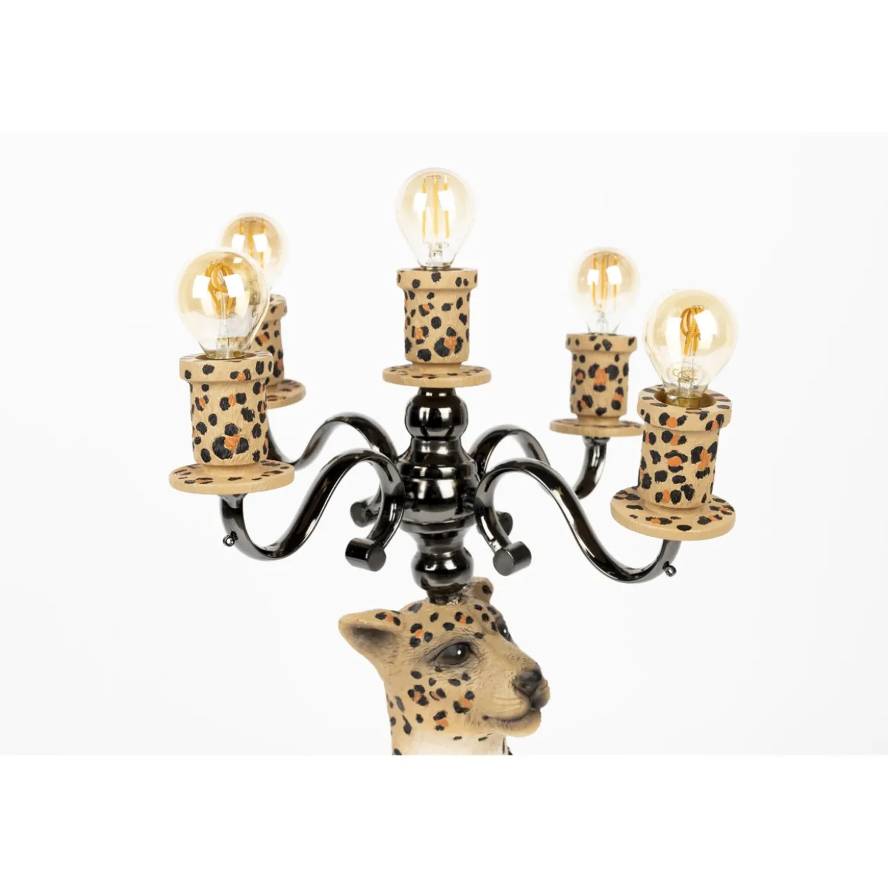Proudly crowned panther vloer lamp spotted