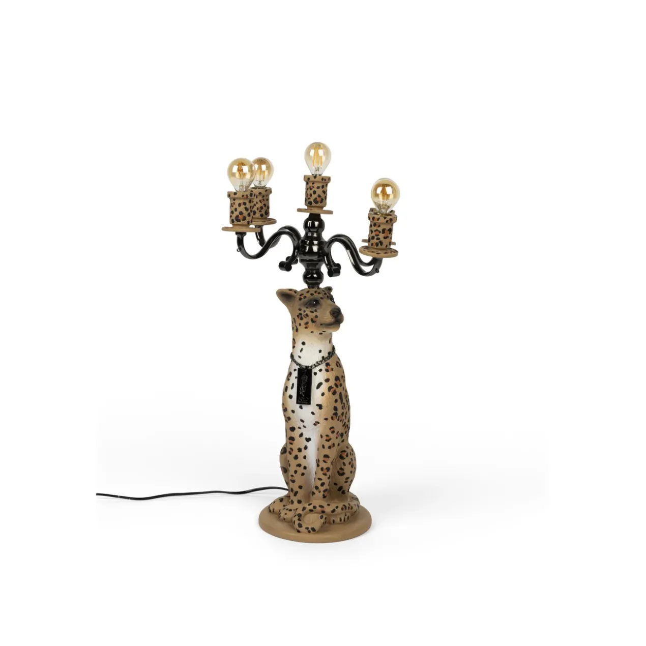 Proudly crowned panther vloer lamp spotted