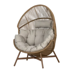 Rattan tuin loungestoel Ayla Beige