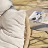 Rattan tuin loungestoel Ayla Zwart