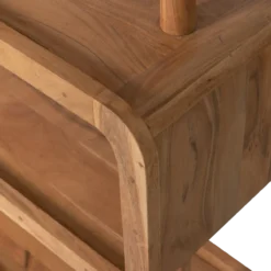 Rattle open kast hout naturel