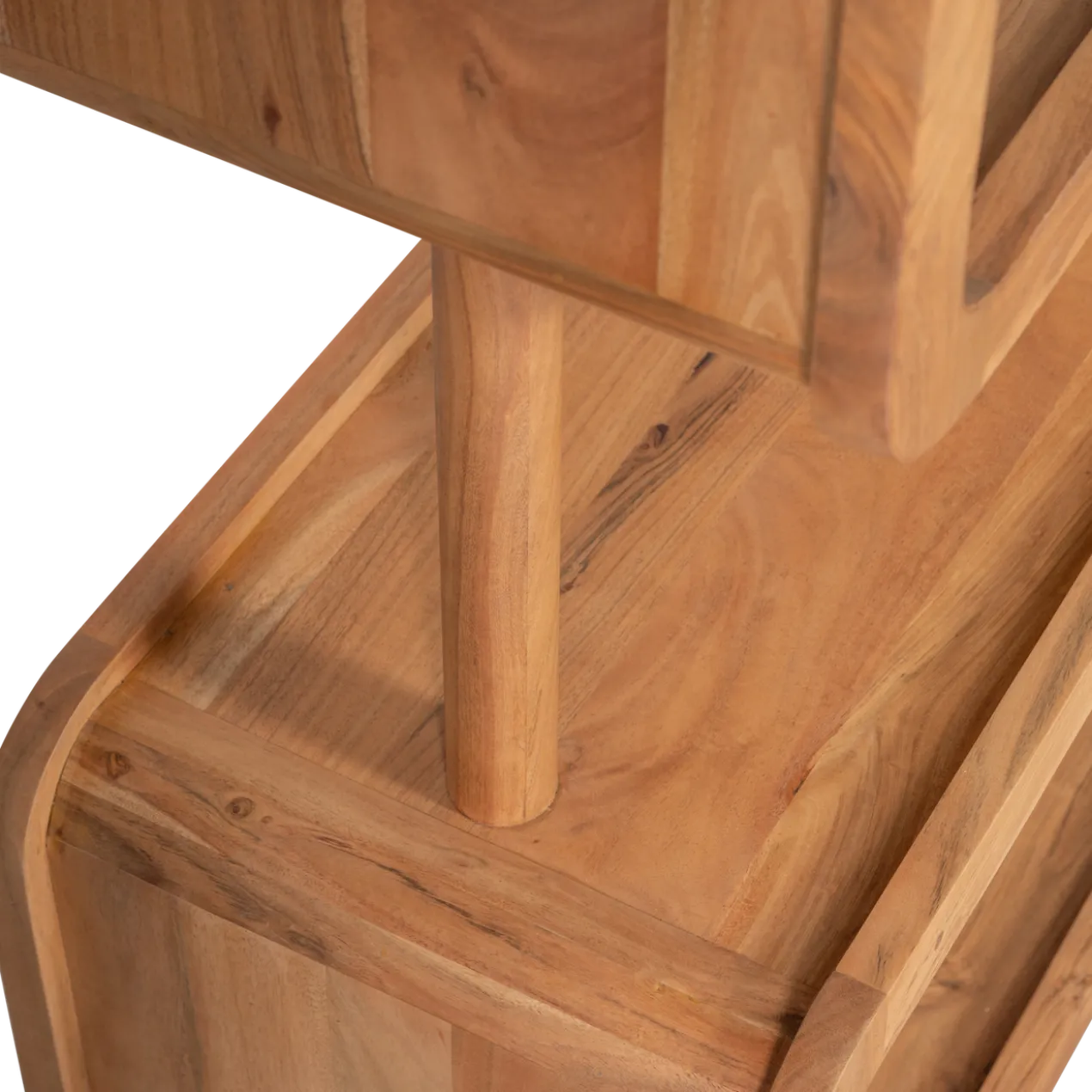 Rattle open kast hout naturel