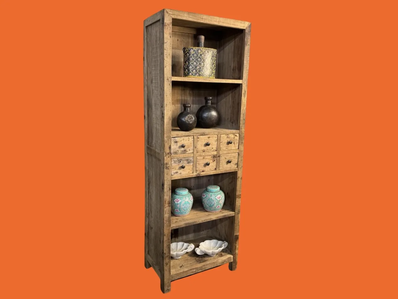 R0200225 boeken 6 La kast Elba 200x40x68