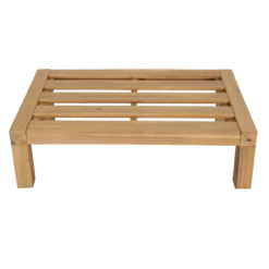 Relax tuin hocker/bijzettafel acaciahout naturel/zand [fsc]
