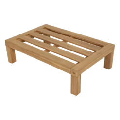 Relax tuin hocker/bijzettafel acaciahout naturel/zand [fsc]
