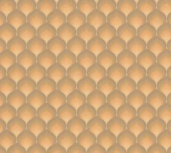 Retro behang met structuurpatroon – bruin, geel, oranje #1