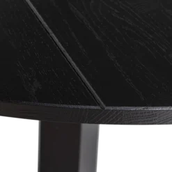 Rhonda eettafel o129 cm eiken blacknight [fsc]