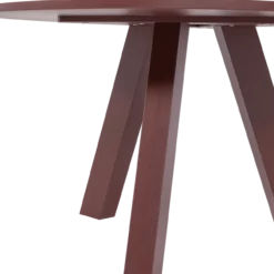 Rhonda eettafel o129 cm eiken bordeauxrood [fsc]