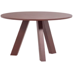 Rhonda eettafel o129 cm eiken bordeauxrood [fsc]