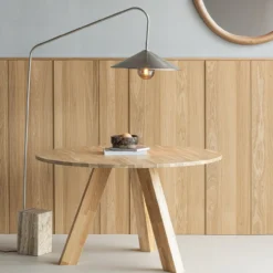 Rhonda eettafel o129 cm eiken naturel [fsc]