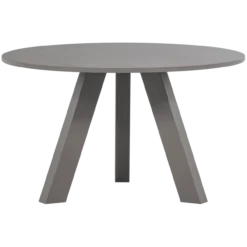 Rhonda eettafel o129 cm eiken warmgrijs [fsc]