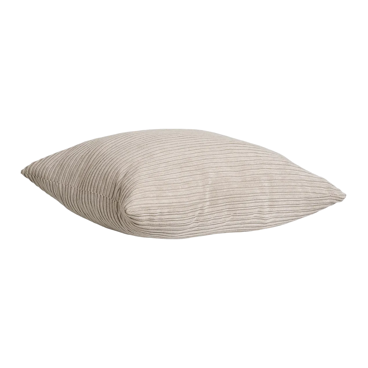 Ribstof sierkussen Mabel Beige