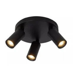 RITMO PLAFONDSPOT Ø 18CM 3-LICHTS ZWART