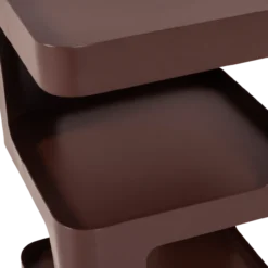 Riv bijzettafel/nachtkastje metaal paars/bruin